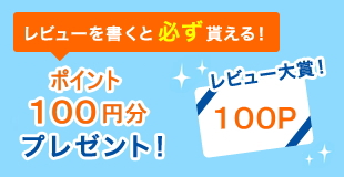 レビューを書くとQUOカードプレゼント